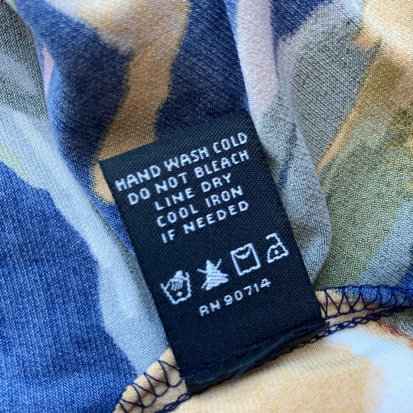 MSK floral, 3/4 sleeve A line dress, size petite small - Picture 10 of 12